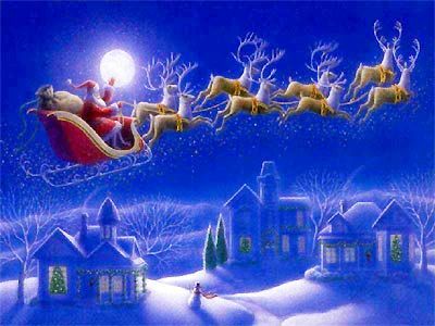 Santa Claus And The Moon