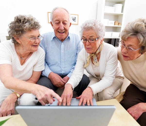 Elderly People On Computer 1